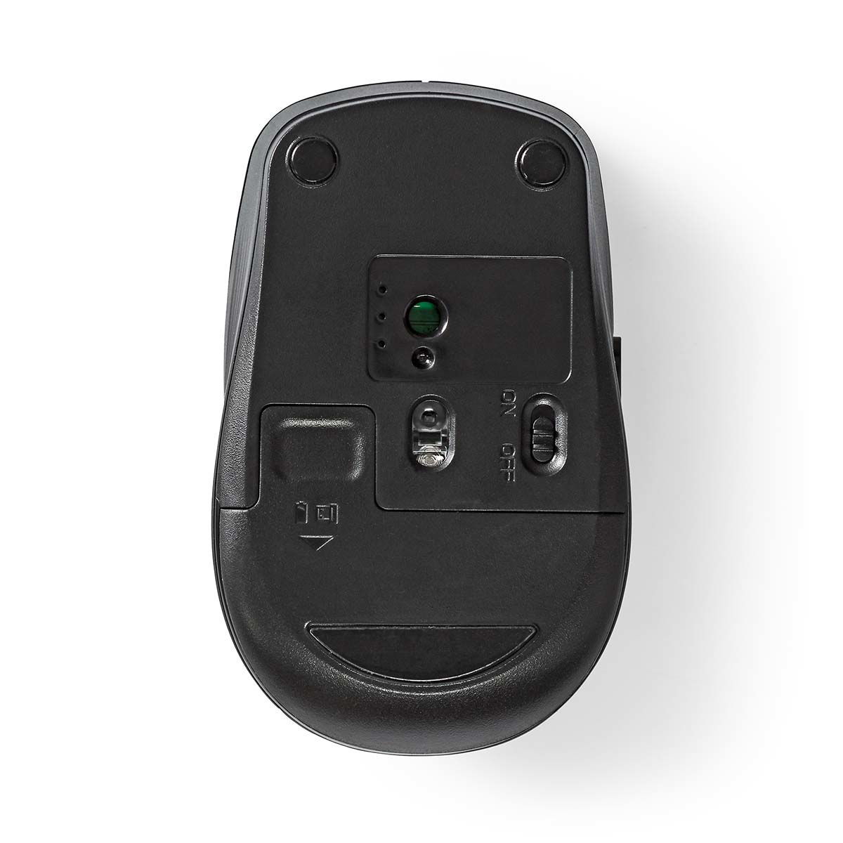 Nedis MSWS110BK mús Hægri USB gerð-A Optical 1600 DPI
