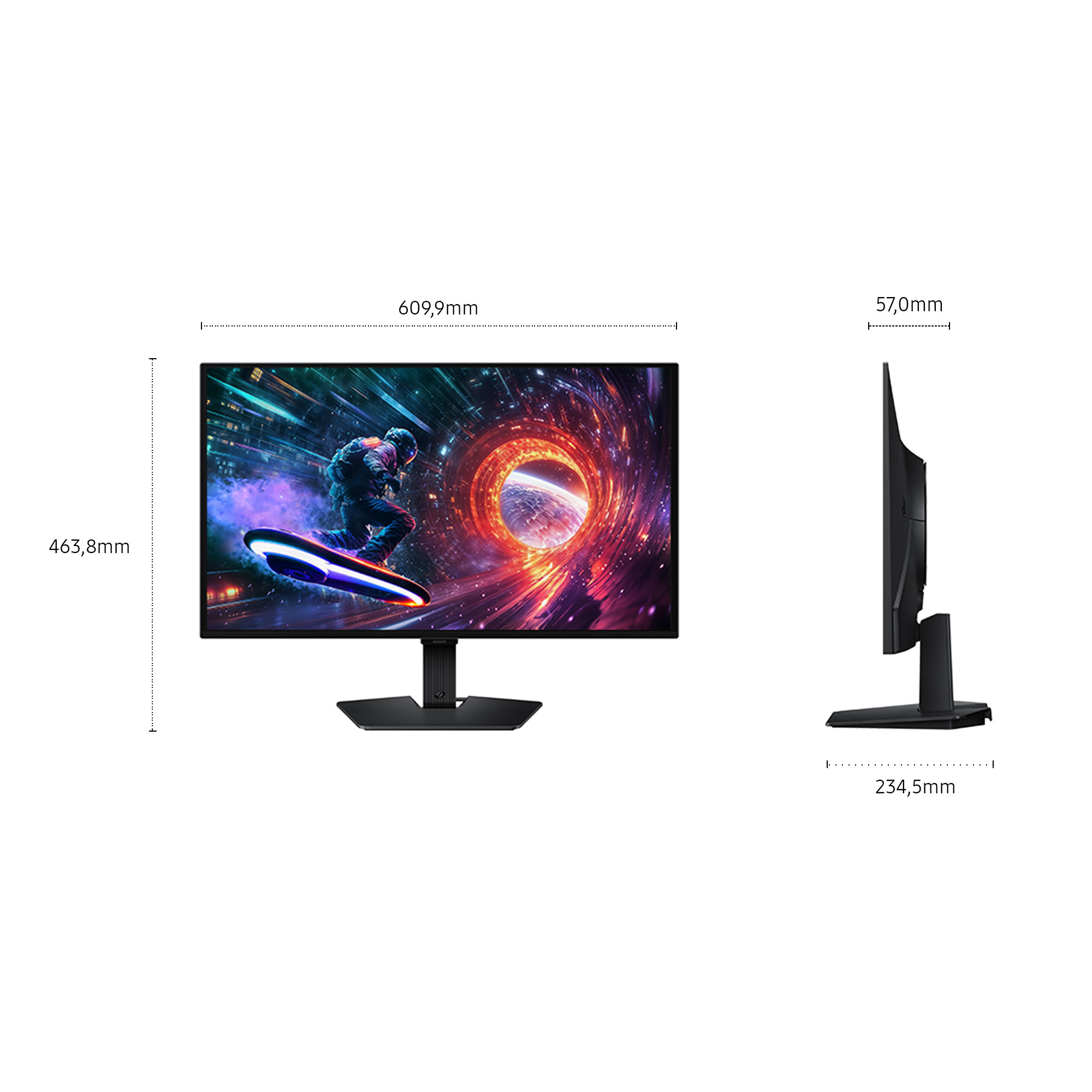 Samsung G50F tölvuskjár 68,6 cm (27") 2560 x 1440 pixlar Quad HD OLED Svartur