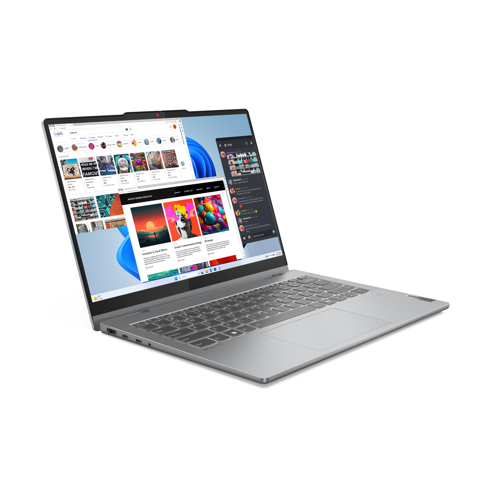 Lenovo IdeaPad 5 2-í-1 14IRH9 Intel® Core™ i5 i5-13420H Hybrid (2-í-1) 35,6 cm (14") Snertiskjár WUXGA 16 GB LPDDR5x-SDRAM 512 GB SSD Wi-Fi 6 (802.11ax) Windows 11 Home Nordic Grey