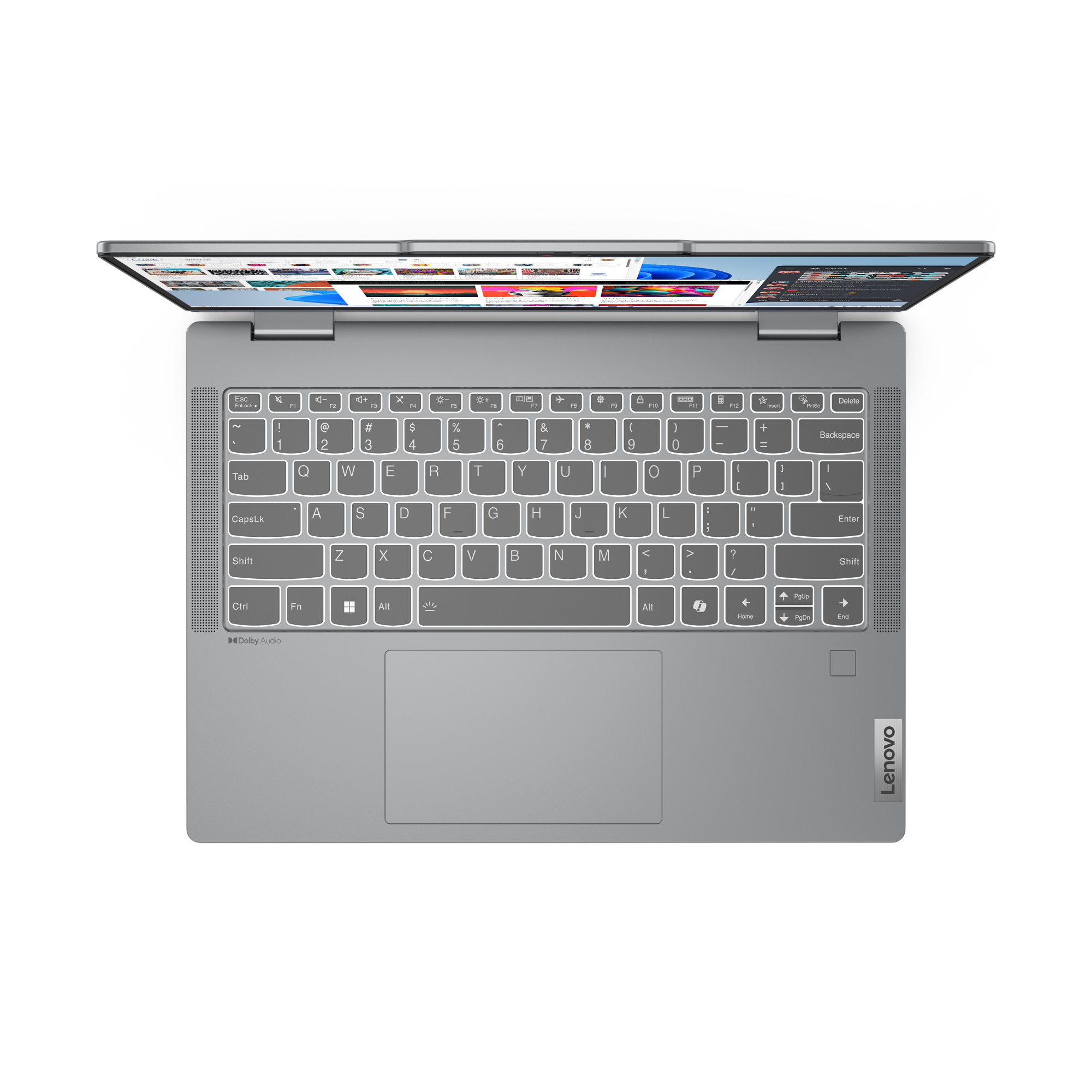 Lenovo IdeaPad 5 2-í-1 14IRH9 Intel® Core™ i5 i5-13420H Hybrid (2-í-1) 35,6 cm (14") Snertiskjár WUXGA 16 GB LPDDR5x-SDRAM 512 GB SSD Wi-Fi 6 (802.11ax) Windows 11 Home Nordic Grey